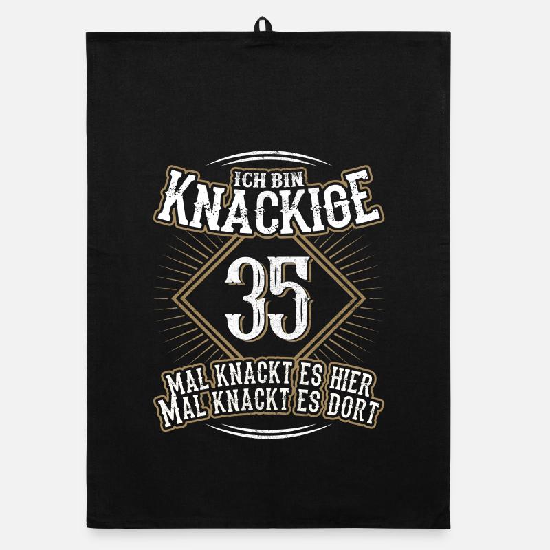 35. Geburtstag Lustig Geschenk Organic Geschirrtuch