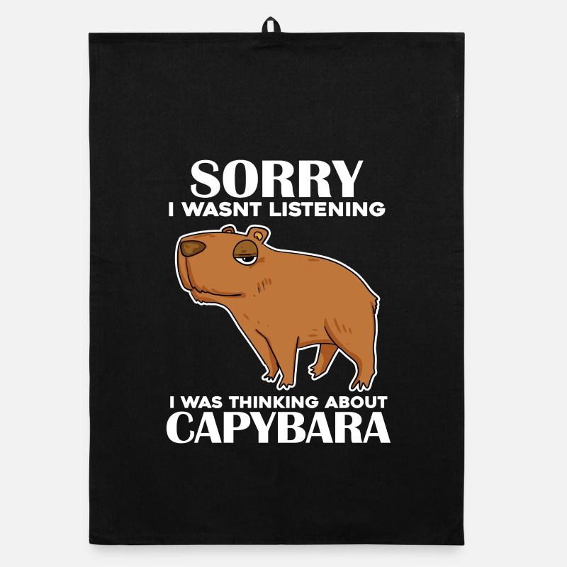 Capybara Capybara Cadeau Torchon bio