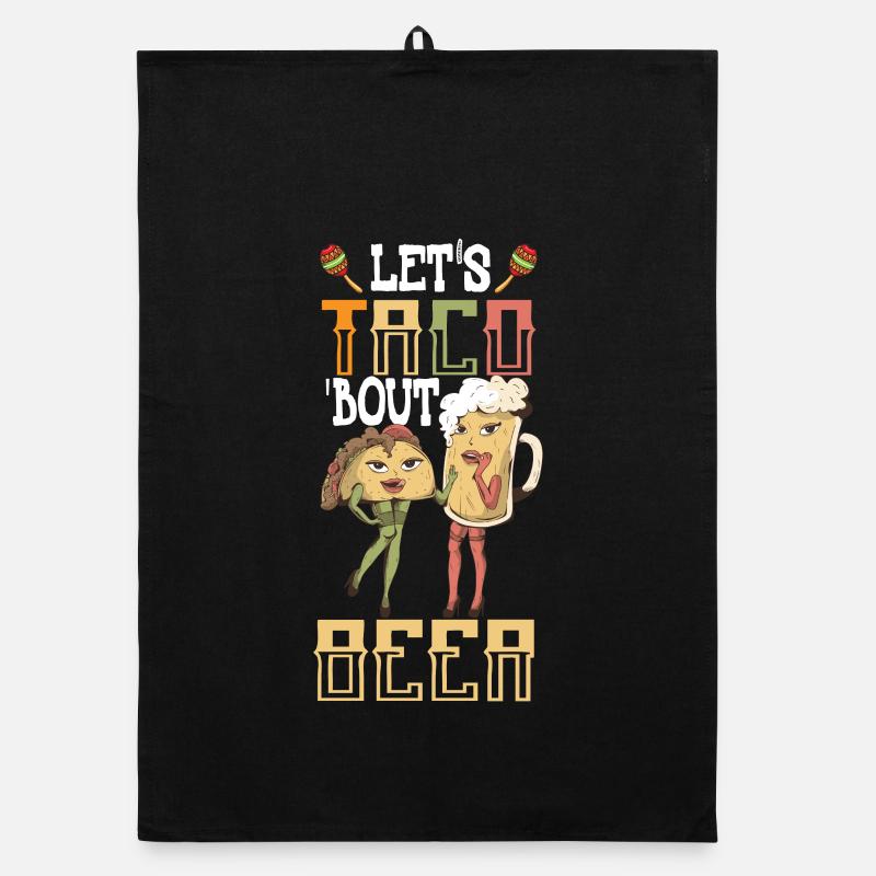 Lets Taco Bout Beer Organic dish towel