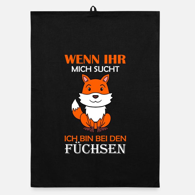 Wald Wildtier Fuchs Geschenk Organic Geschirrtuch
