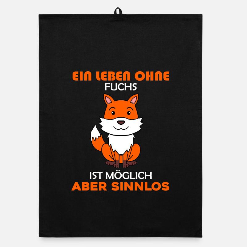 Wald Wildtier Fuchs Geschenk Organic Geschirrtuch