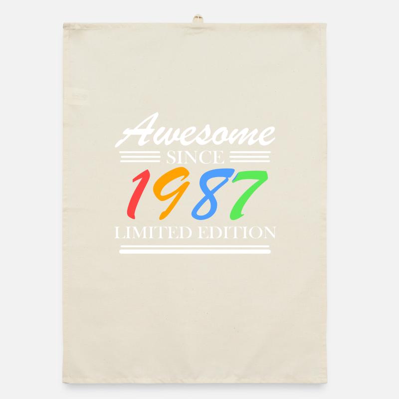 1987 - Born 1987 - Fantastic since 1987 Organic dish towel