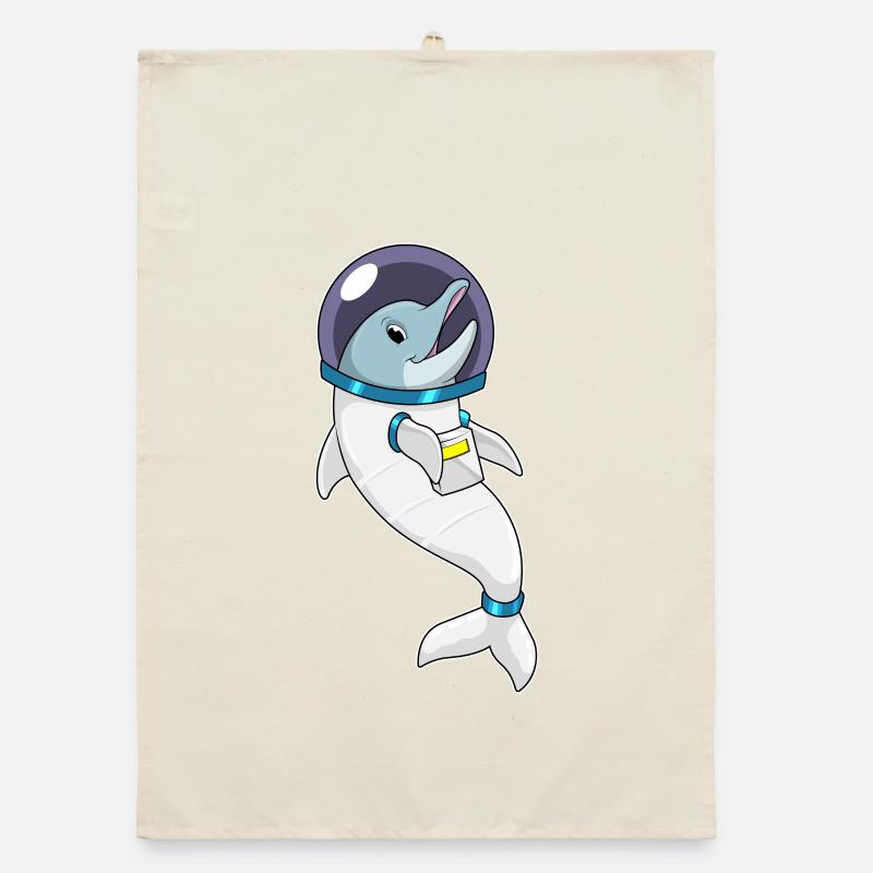 Astronaute Dolphin Space Torchon bio
