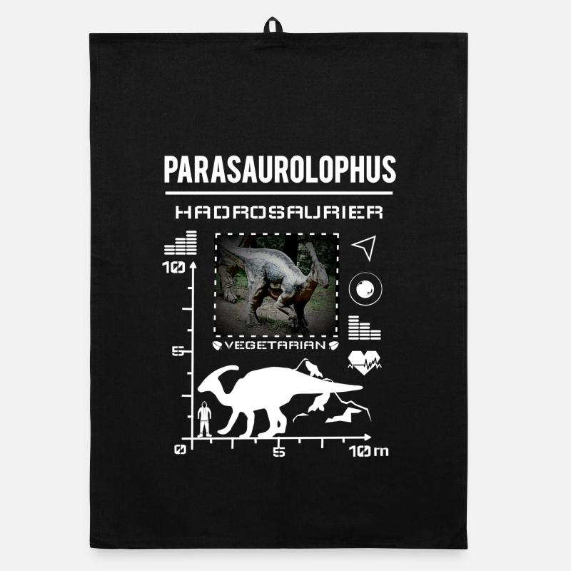 Parasaurolophus Dinosaur Type Data Organic dish towel