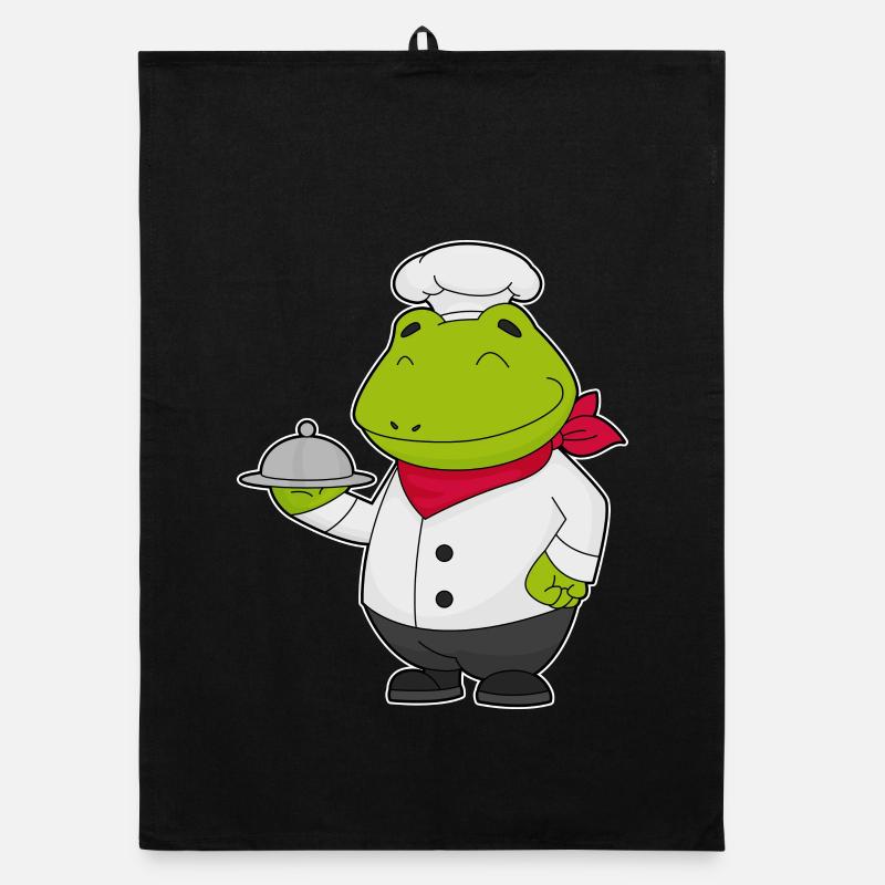 Frog Cook Serving Bell Cooking Organic dish towel
