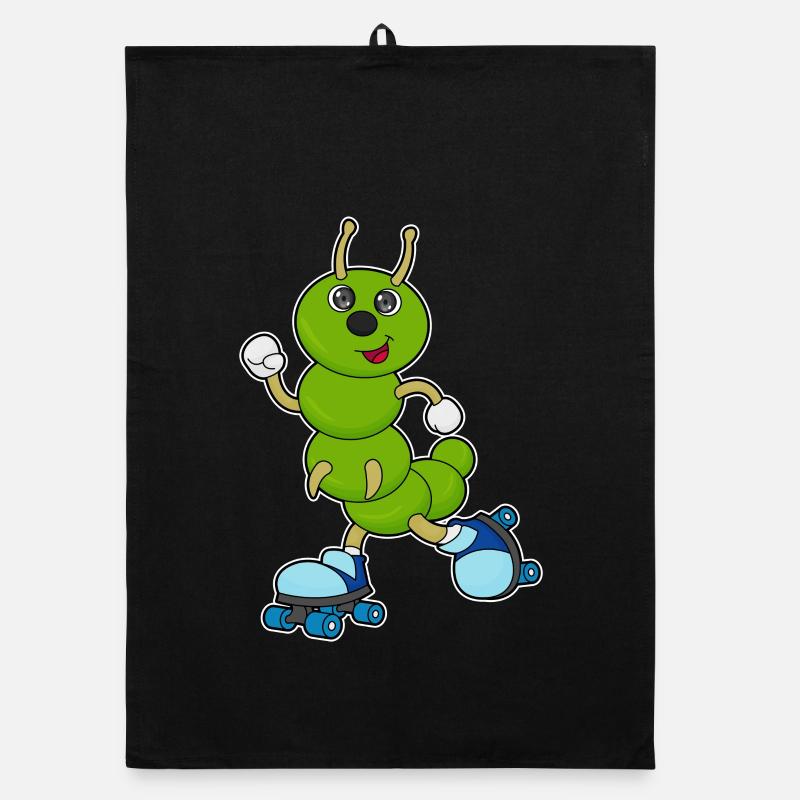 Caterpillar Roller Skating Roller Skates Organic dish towel