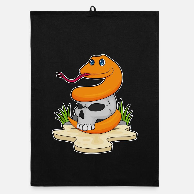 Crâne de serpent Torchon bio