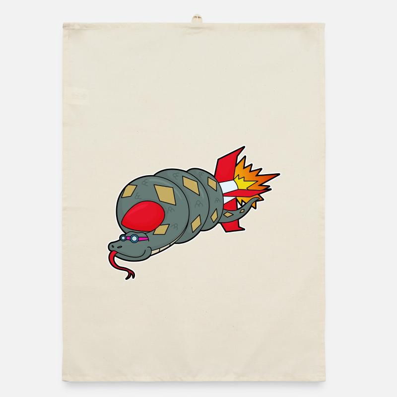 Snake Rocket Organic dish towel