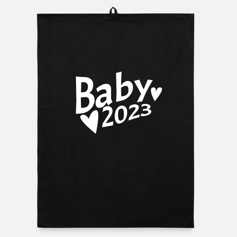 Bébé 2023 - Naissance Enceinte 2023 Grossesse Torchon bio