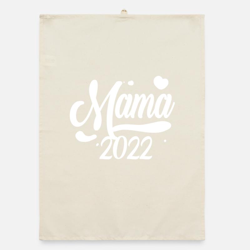 Maman 2022 Mère Grossesse Enceinte Torchon bio
