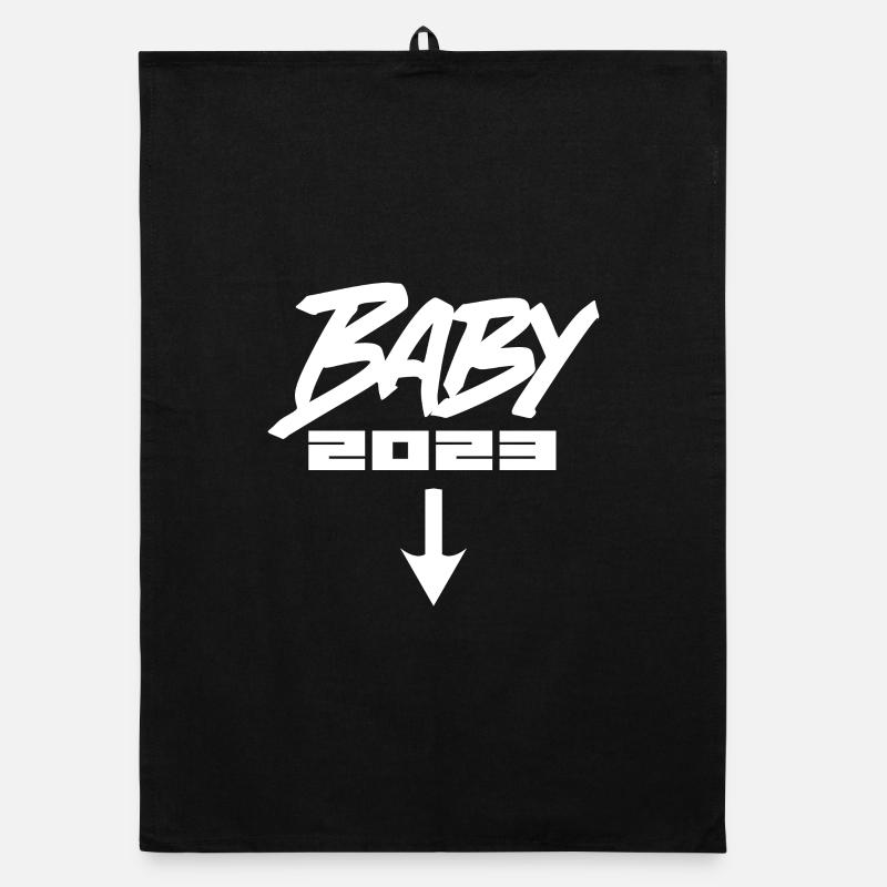 Bébé 2023 - Naissance Enceinte 2023 Grossesse Torchon bio