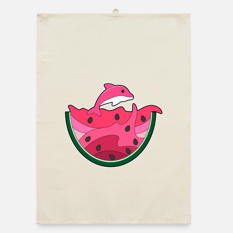 Dauphin à la pastèque Torchon bio