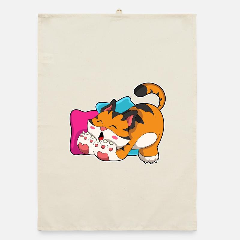 Tiger müde Organic Geschirrtuch
