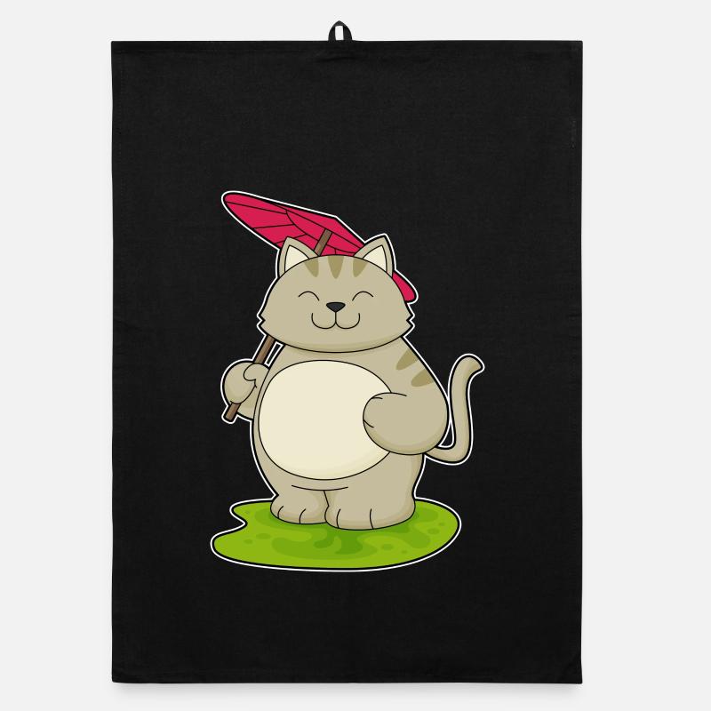 Parapluie pour chat - Torchon bio - noir