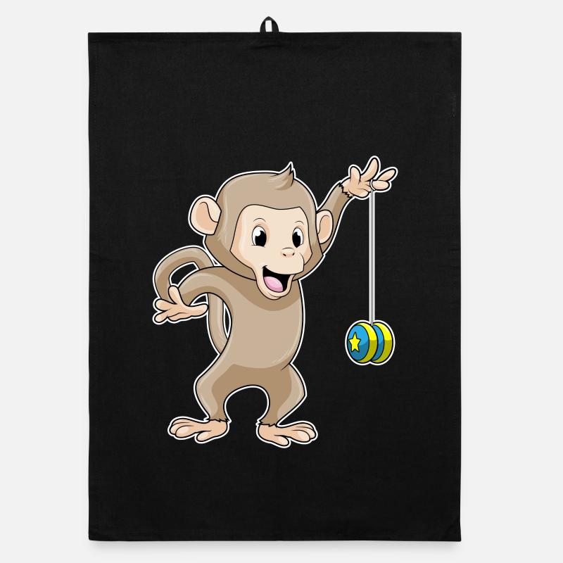 Affe Yo-Yo Organic Geschirrtuch