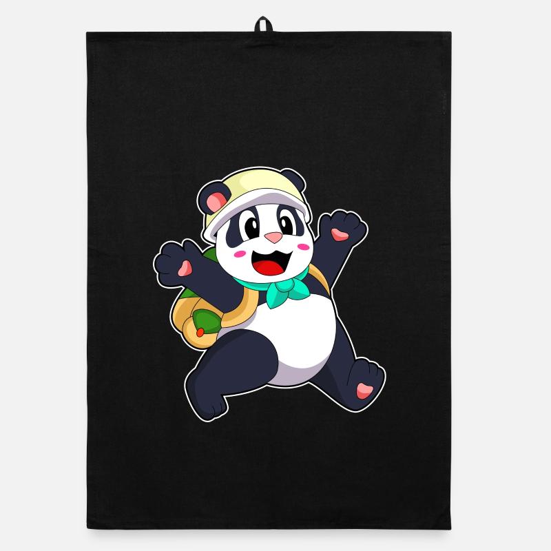 Panda Schüler Rucksack Schule Organic Geschirrtuch
