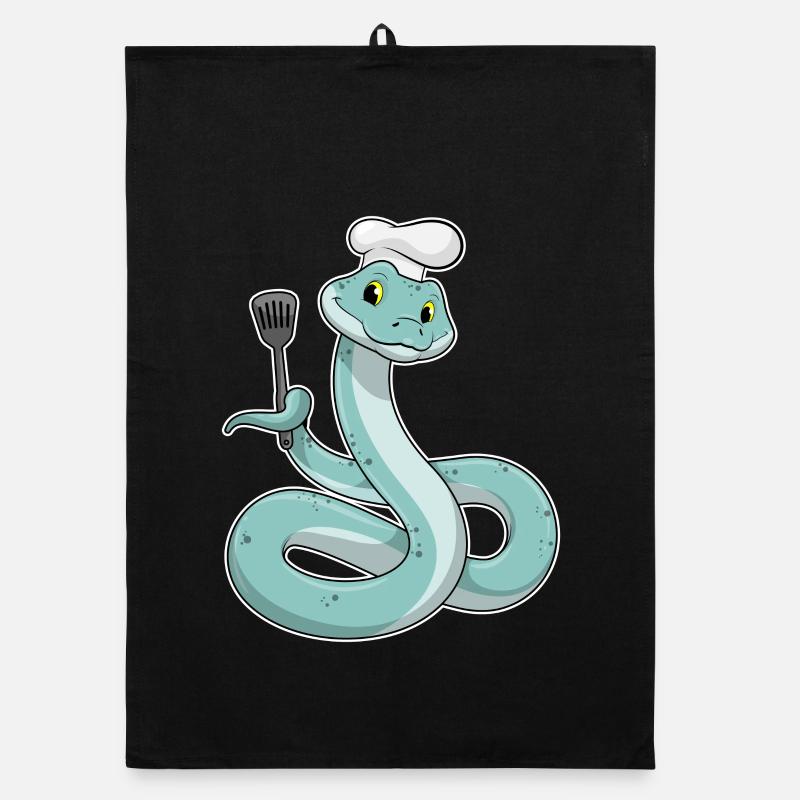 Cuisinière serpent Cuisine de la spatule, Torchon bio