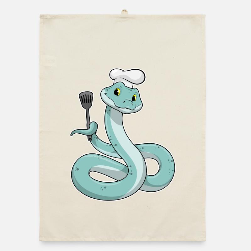 Faites la queue en tant que chef avec un chapeau de chef Torchon bio