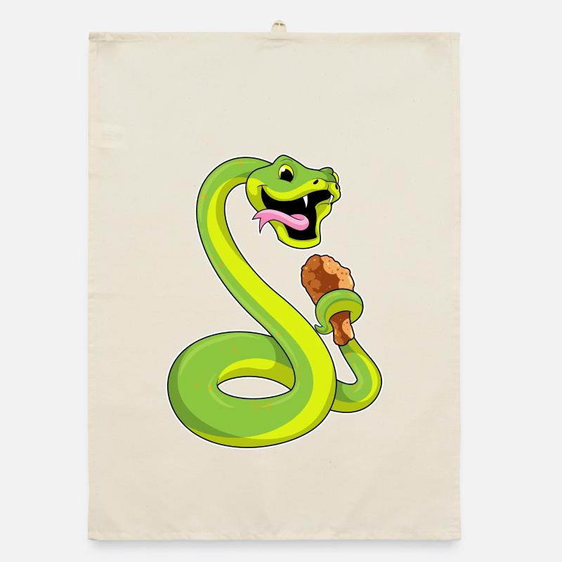 Snake Chicken Organic dish towel