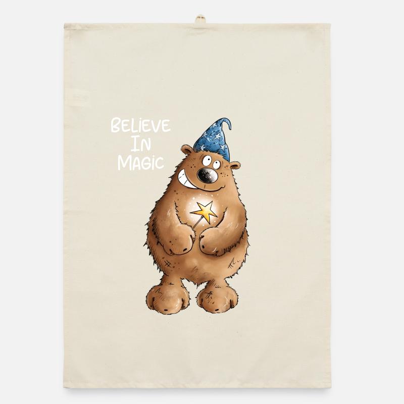 Croyez en Magic Wizard Bear I Magicien Torchon bio