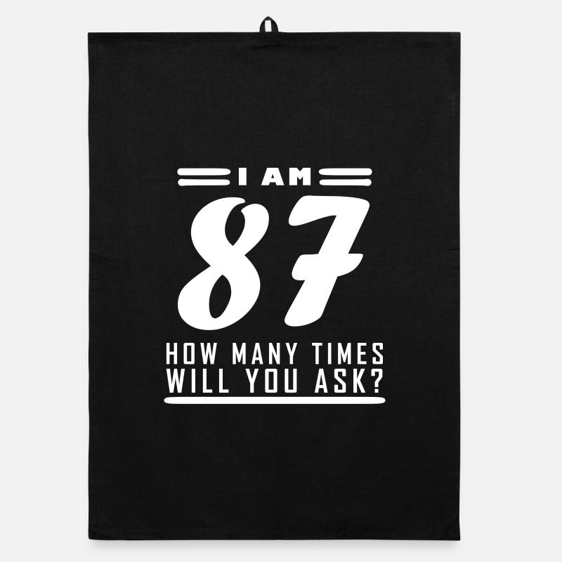 Ich bin 87 – 87. Geburtstag Geschenk Organic Geschirrtuch