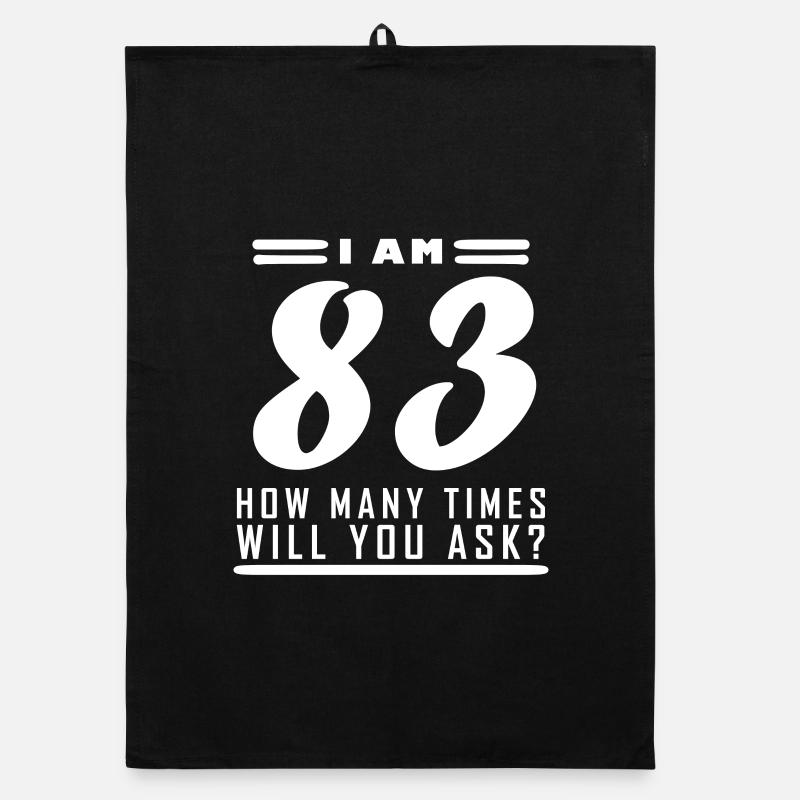 Ich bin 83 – 83. Geburtstag Geschenk Organic Geschirrtuch