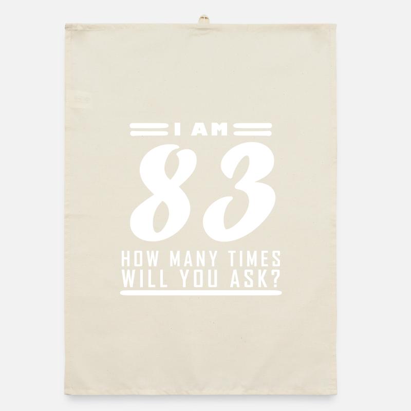Ich bin 83 – 83. Geburtstag Geschenk Organic Geschirrtuch