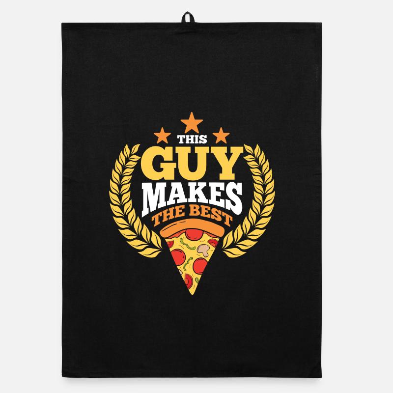 this guy makes the best pizza Organic Geschirrtuch