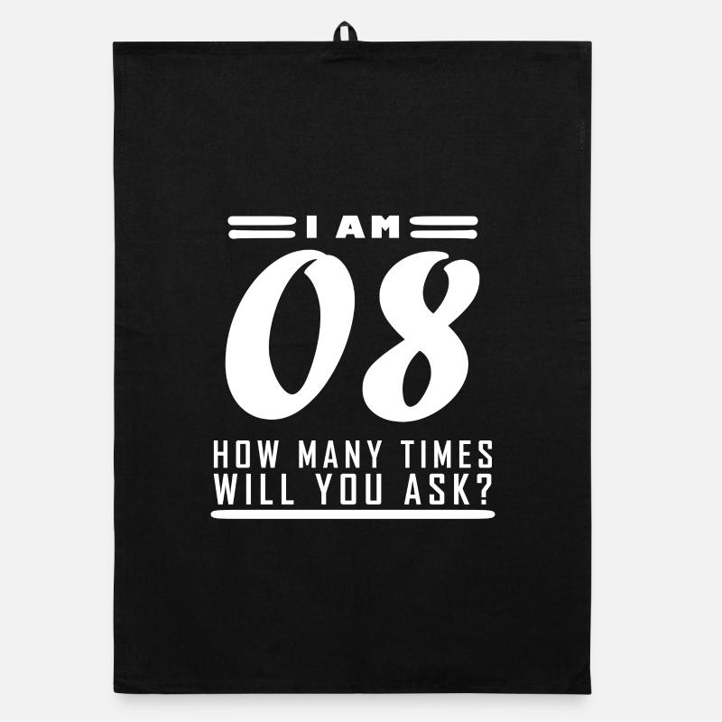 Ich bin 8 – 8. Geburtstag Geschenk Organic Geschirrtuch