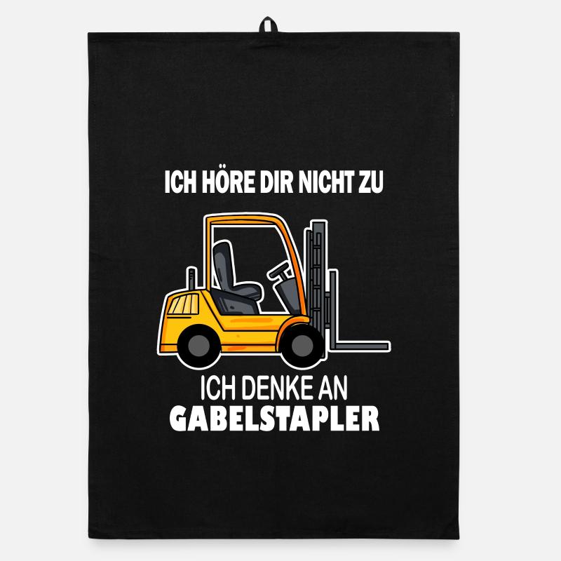 Staplerfahrer Gabelstapler Stapler Organic Geschirrtuch