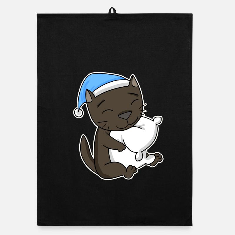 Cat cat breed Havana Organic dish towel