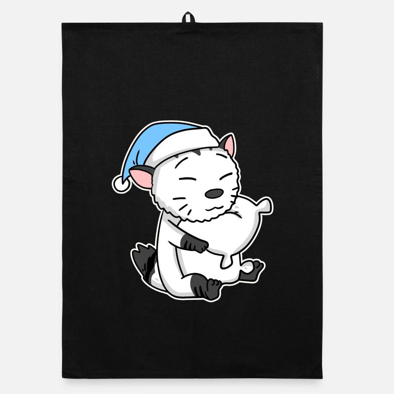 Cat cat breed American Bobtail Organic dish towel