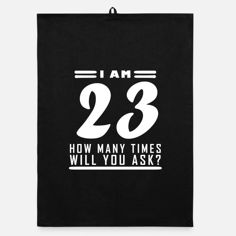 Ich bin 23 – 23. Geburtstag Geschenk Organic Geschirrtuch