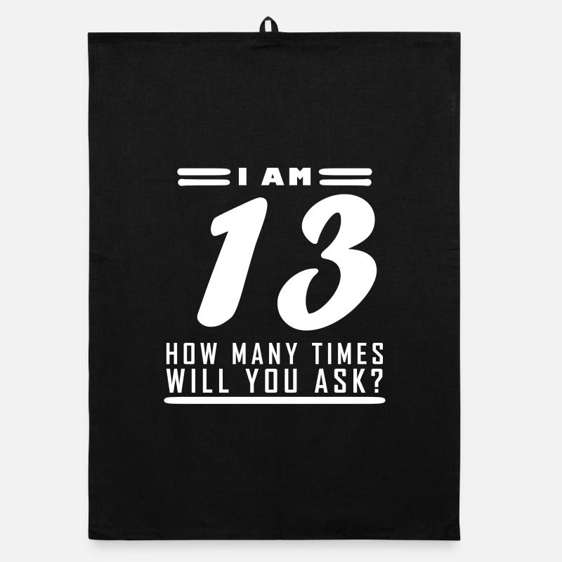 Ich bin 13 – 13. Geburtstag Geschenk Organic Geschirrtuch