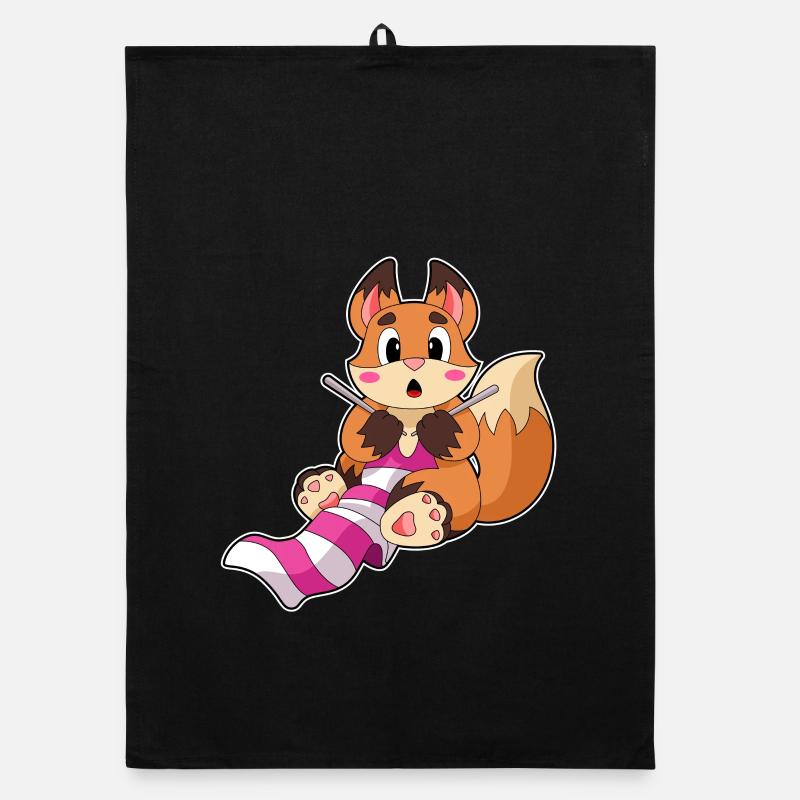 Fox Scarf Organic dish towel