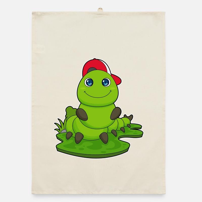 Caterpillar Student Cap School Organic dish towel