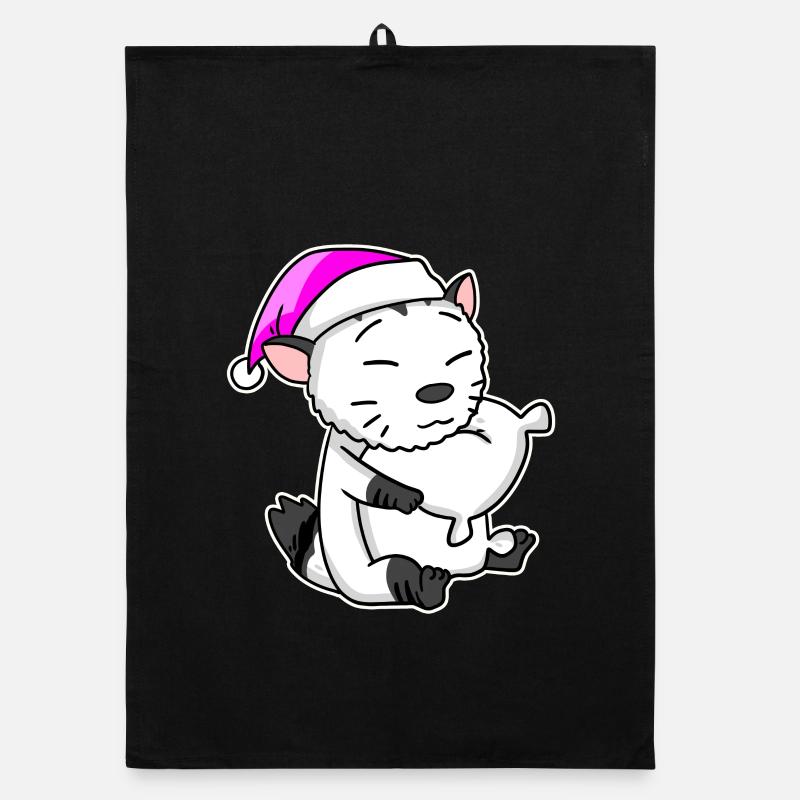 Cat cat breed American Bobtail Organic dish towel