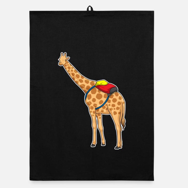 Giraffe Schüler Rucksack Schule Organic Geschirrtuch