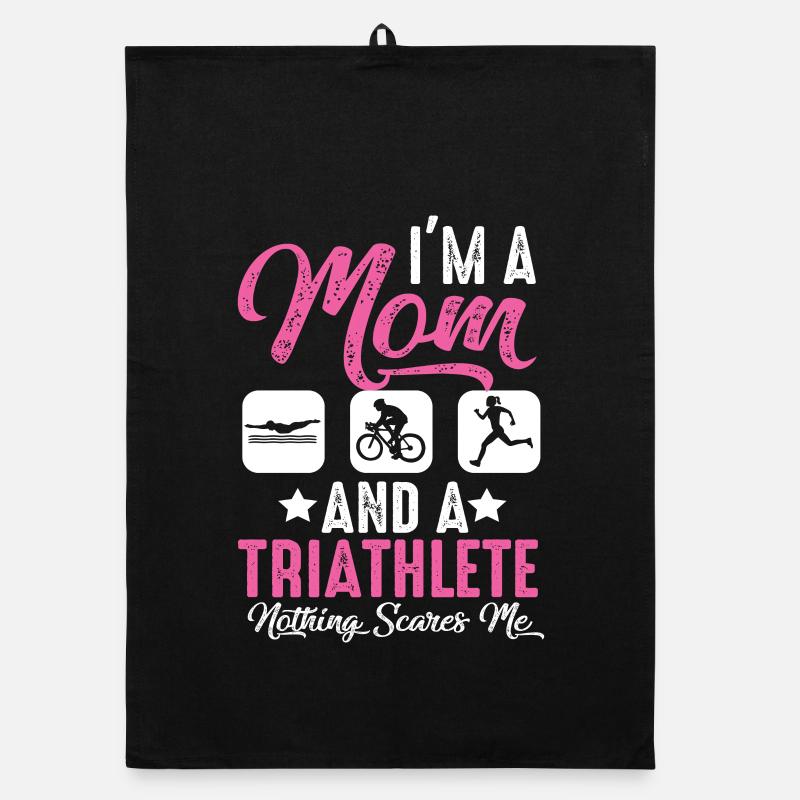 Ich Bin Eine Mutter Und Ein Triathlet Organic Geschirrtuch