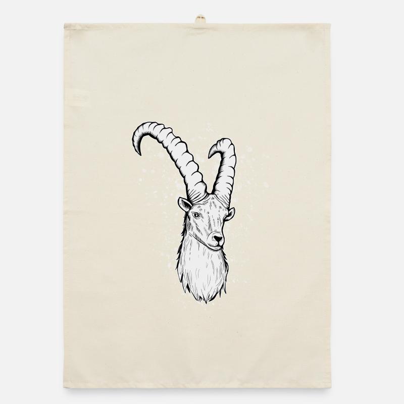 Steinbock Sternzeichen Geschenk Organic Geschirrtuch