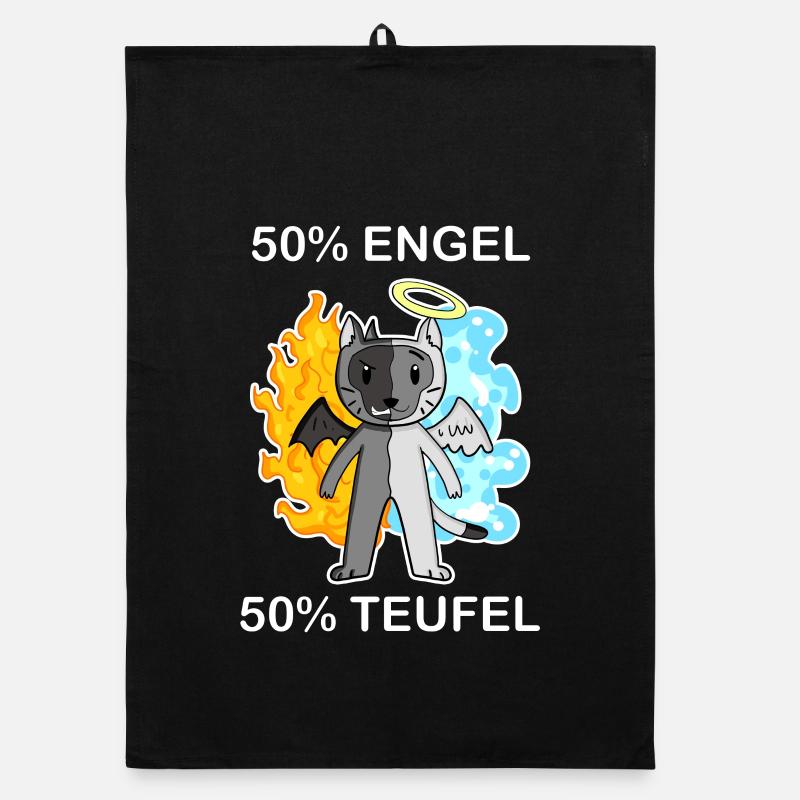 Katze Katzenrasse Birma - Engel und Teufel Organic Geschirrtuch
