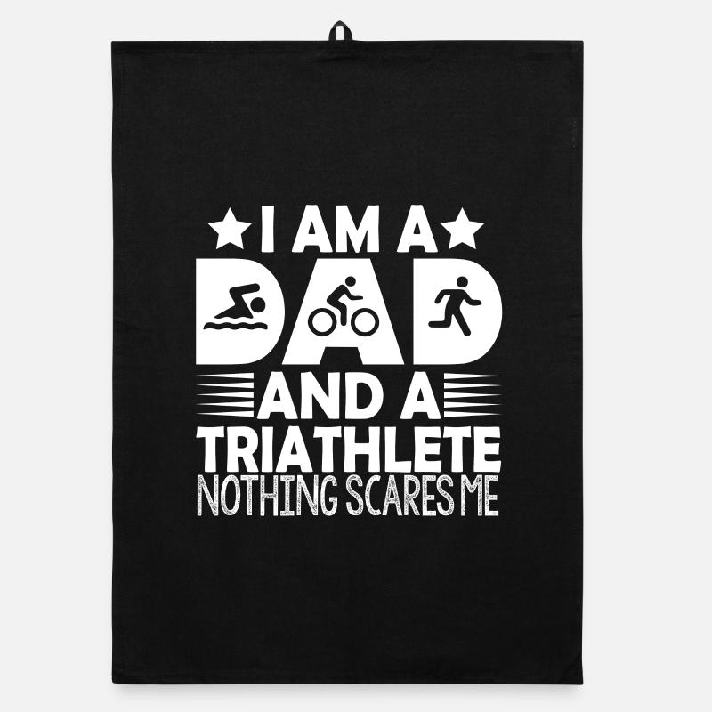 I'm A Dad And A Triathlete Nothing Organic Geschirrtuch