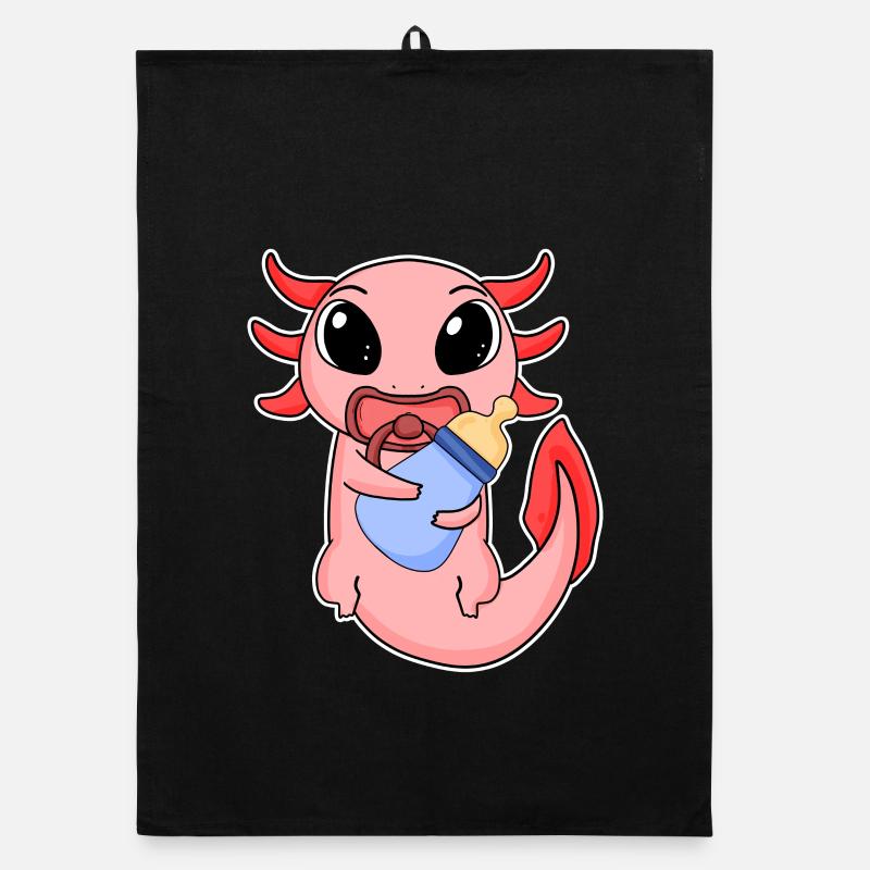 Baby Axolotl Organic Geschirrtuch