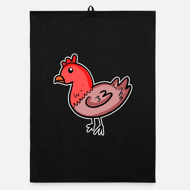 Chicken Comic Organic dish towel