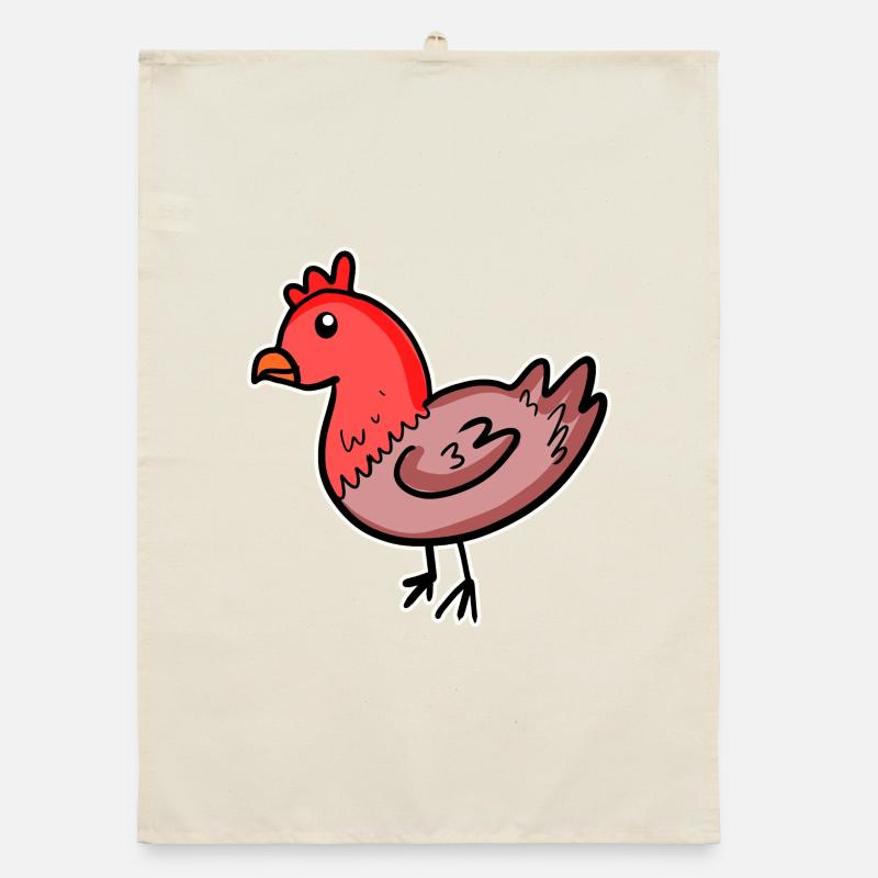 Chicken Comic Organic dish towel