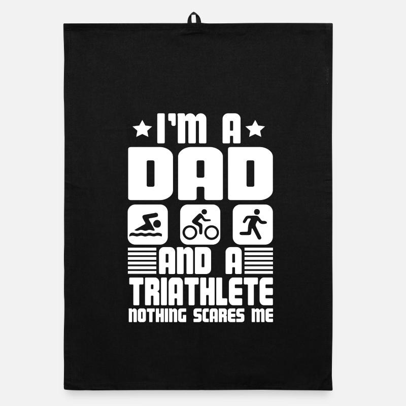 I'm A Dad And A Triathlete Nothing Organic Geschirrtuch