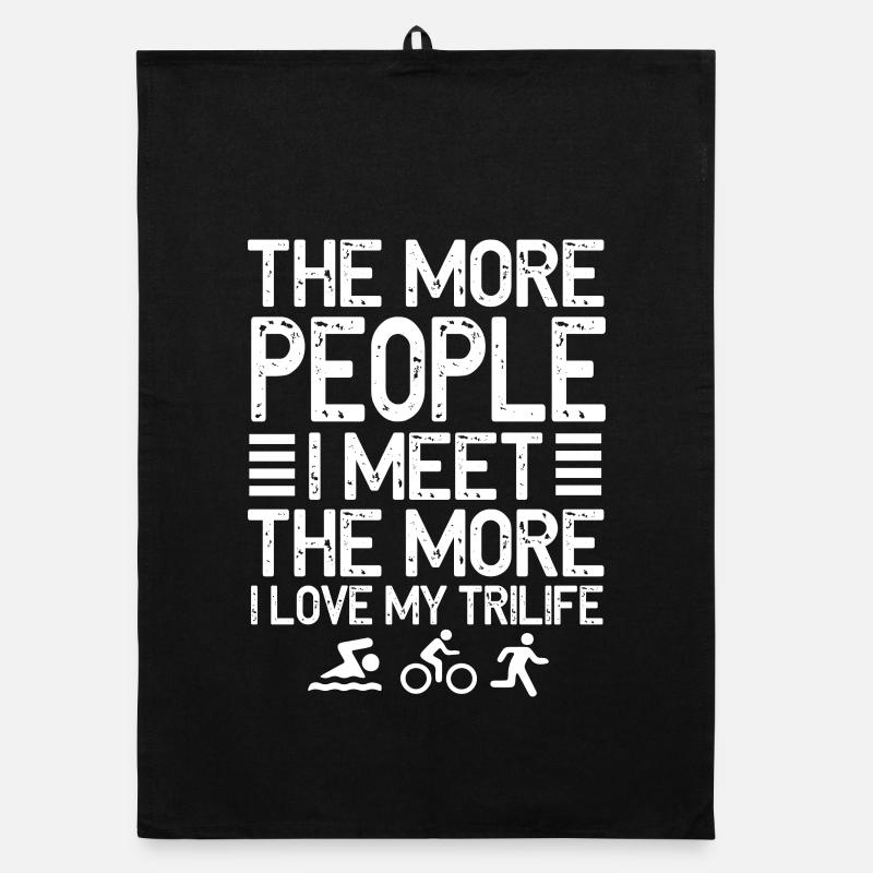 Plus je rencontre de gens trilife Torchon bio