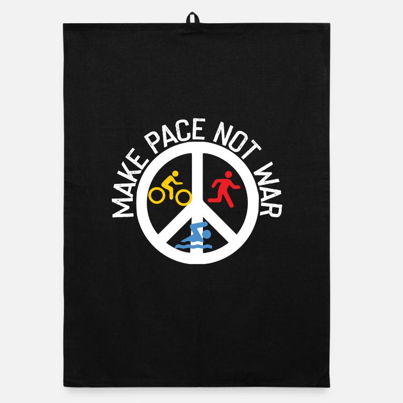 Mach Tempo Statt Krieg Triathlet Organic Geschirrtuch