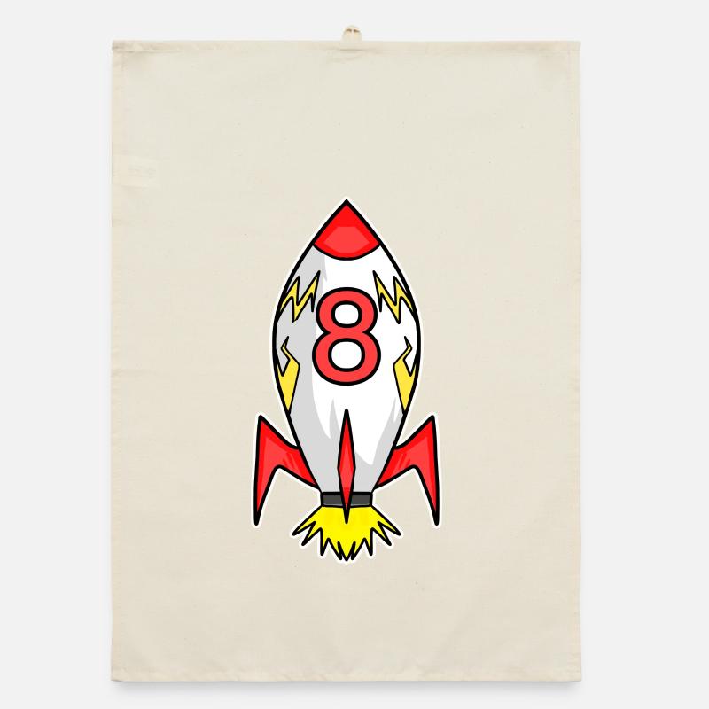 Rocket Boy 8e anniversaire Torchon bio