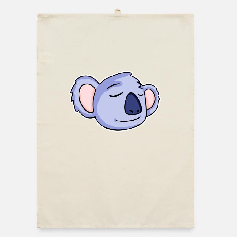 Koala Kopf Koalas Organic Geschirrtuch